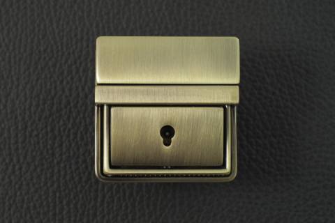 Mappenschloss - Steckschloss Altmessing 169