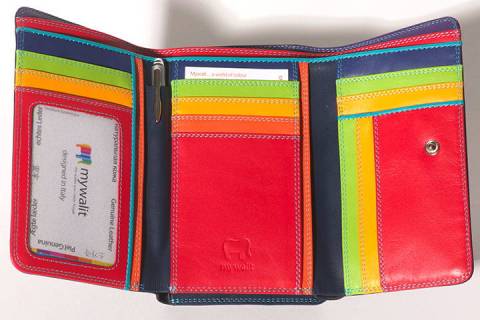 Mywalit Damen - Geldb&ouml;rsen - 363-4 schwarz - bunt - Bild: A3