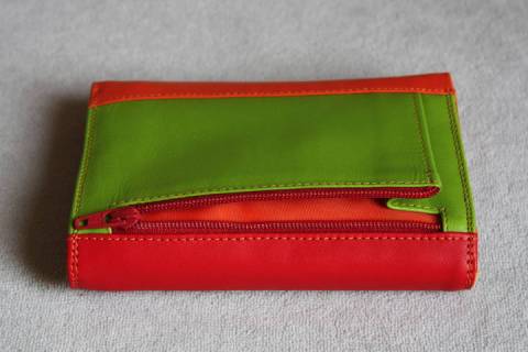 Mywalit Geldb&ouml;rsen Rot Hellgr&uuml;n 250-12 - Bild: A1