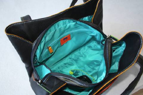 Mywalit Leder 3-Compartment Shopper schwarz 680-4 - Bild: A7