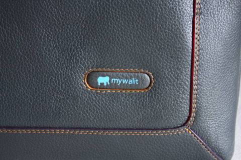 Leder Kollegemappen Mywalit Graphit 761-83 - Bild: A1