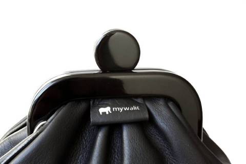 Mywalit Leder - Rahmentasche Schwarz 1570-4 - Bild: A2