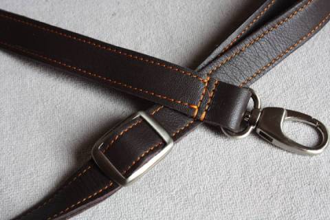 Mywalit Lederschultertaschen Braun - Orange 609-63 - Bild: A3