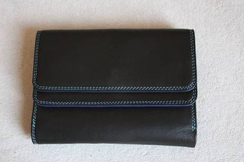 Mywalit Geldb&ouml;rsen Schwarz T&uuml;rkis 250-4