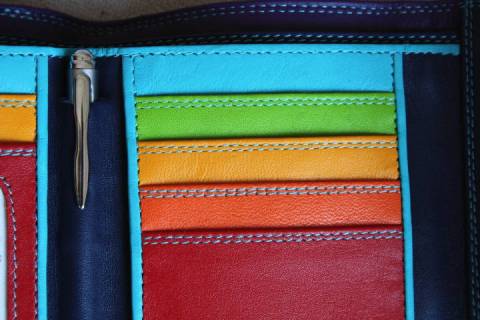 Mywalit Geldb&ouml;rsen Schwarz T&uuml;rkis 250-4 - Bild: A3