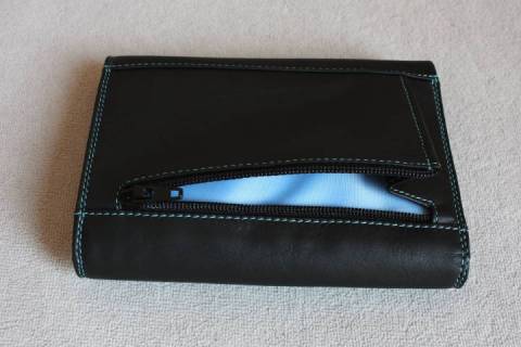 Mywalit Geldb&ouml;rsen Schwarz T&uuml;rkis 250-4 - Bild: A7