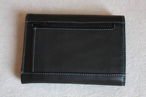 Mywalit Geldb&ouml;rsen Schwarz T&uuml;rkis 250-4 - Bild: A8