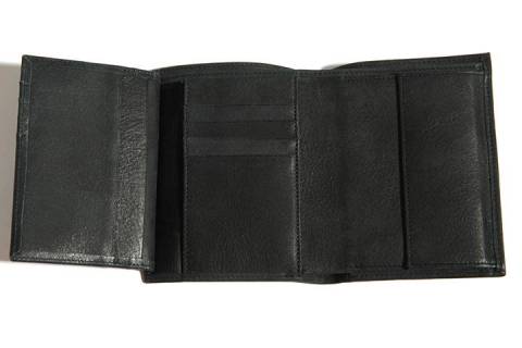 Geldb&ouml;rsen - Portemonnaies 61001 Nubuk Schwarz/000 - Bild: 4