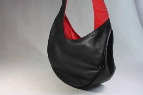 Olbrish b - Halbmond Damenhandtasche - Bild: Farbe-Apfel-403_1