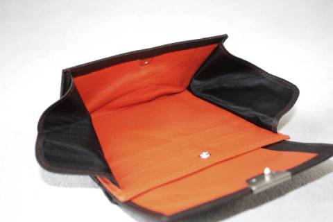 Olbrish b - Portemonnaie 65009 - Braun / Orange - Bild: A6