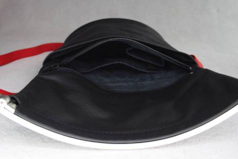 Handtasche Wandelbar - Schwarz/Rot - Bild: A2