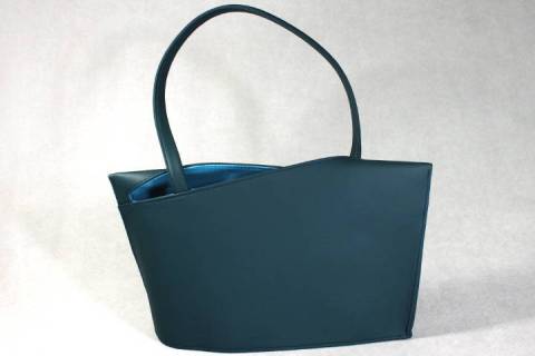 Wave / Medium Handbag - Olbrish b Gr&uuml;n / T&uuml;rkis - Bild: Farbe-Braun-708_3