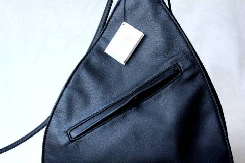 Lenz - Lederrucksack  Schwarz - Rot - Bild: A4