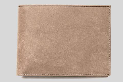 Geldb&ouml;rsen - Portemonnaies 61005 Nubuk Gerste/075 - Bild: 1