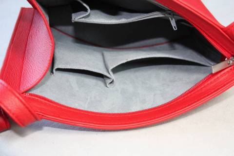 Olbrish b - Damenledertaschen - Vela - Rot - Bild: A7