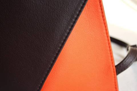 Lederrucksack Generation X - Braun / Orange - Bild: A6
