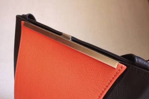 Papillon Lederhandtaschen Braun - Orange - Bild: A4