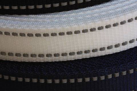 10 Meter Gurteb&auml;nder mit Reflektorstreifen 25 mm