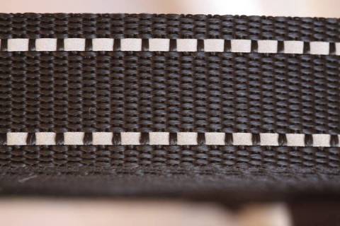 10 Meter Gurtebänder mit Reflektorstreifen 25 mm - Bild: Farbe-Schwarz_1