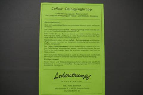 Krepptuch - Wildlederreinigung
