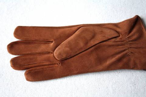 Roeckl - Lammvelour Fingerhandschuhe - Saddlebrown - Bild: A3
