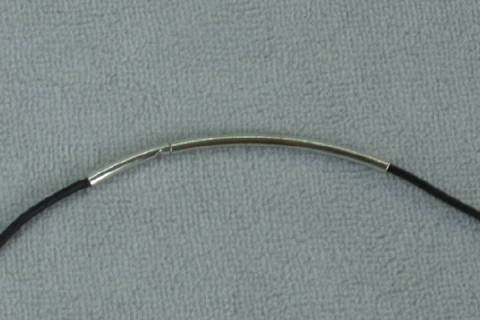 Schmuckverschluss für Lederband + Edelstahlseil 1,25 mm