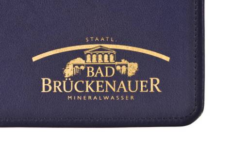 Sonderanfertigungen Leder Schreibtischunterlagen mit Logo - Bild: a2