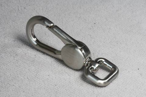 Karabinerhaken 10 mm Nickel-Satiniert 036 - Bild: A4