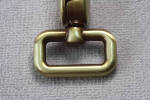 Karabinerhaken 20 mm Altmessing 175 - Bild: A1