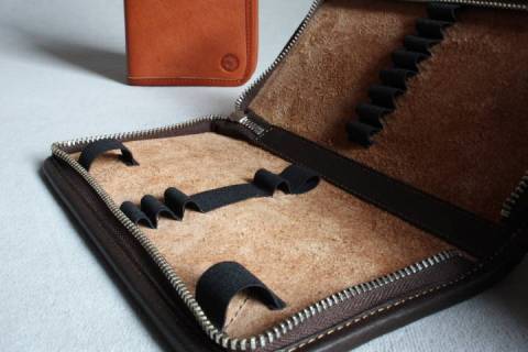 Sonnenleder Schreibm&auml;ppchen Novalis - Bild: A3