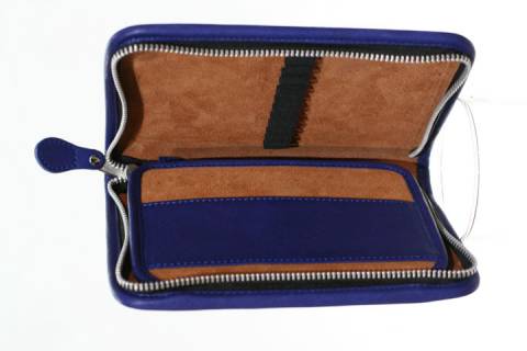 Leder Federmaeppchen Nils - Bild: Ansicht-Innen-Blau