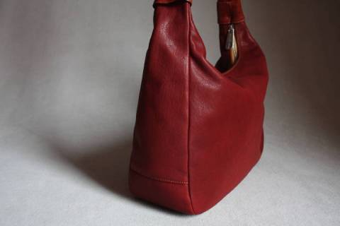 Sonnenleder Handtaschen Valencia Rot/Natur - Bild: A3