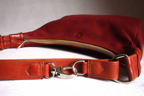 Sonnenleder Handtaschen Valencia Rot/Natur - Bild: A4
