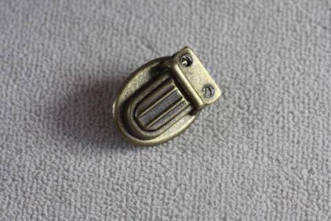 Mini - Steckschloss Altmessing H1-267 - Bild: A1