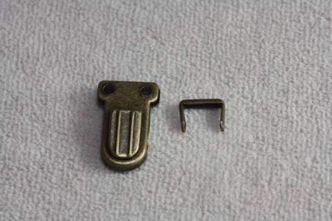 Mini - Steckschloss Altmessing H1-267 - Bild: A3