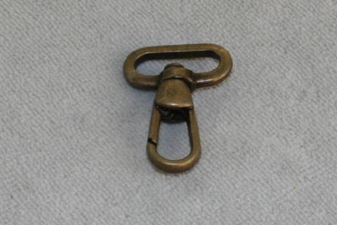Karabinerhaken 20 mm Altmessing 058 - Bild: a6