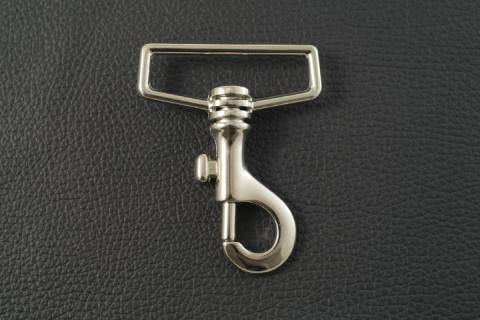 10 Karabinerhaken 50 mm Nickel - 92