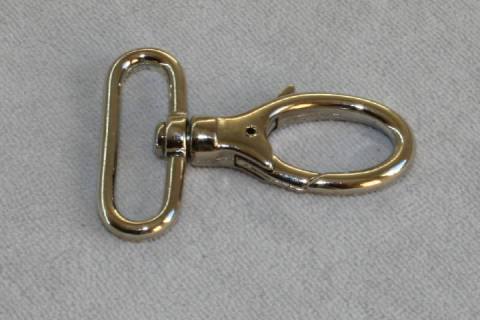 Karabinerhaken 40 mm Nickel - 062 - Bild: a3