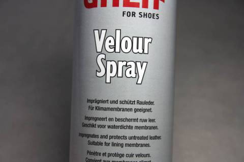 Velourlederspray - Farbauffrischung - Impr&auml;gnierung - Blau - Bild: A3