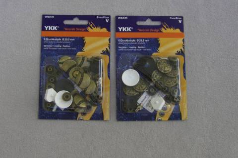 8 YKK Druckkn&ouml;pfe 20 mm