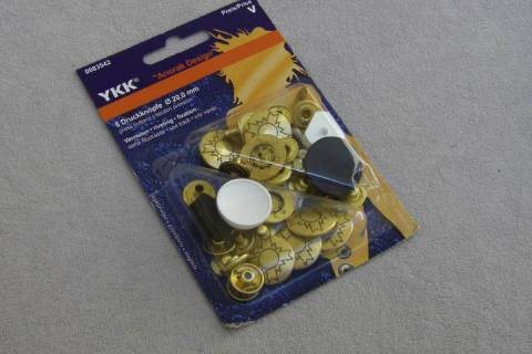 8 YKK Druckkn&ouml;pfe 20 mm - Bild: A4