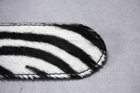 Kalbfellriemen - Zebra - Bild: A1
