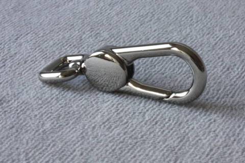 Edel - Karabinerhaken 10 mm Nickel 036 - Bild: a3