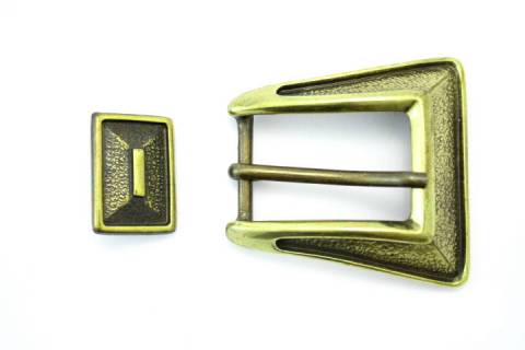 G&uuml;rtelschnallen - 25 mm 135 Altmessing - Bild: a4