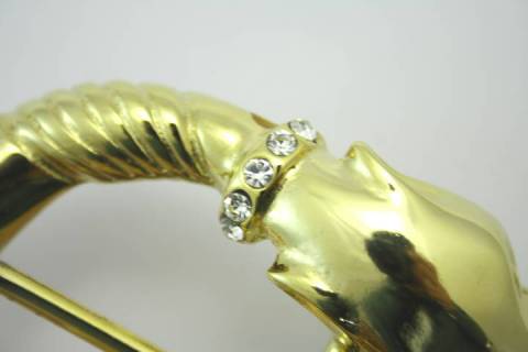 Jaguar - G&uuml;rtelschliessen Strass/Gold 40mm-001-N1 - Bild: a2