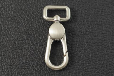 Karabinerhaken 15 mm Nickelt Satiniert 363