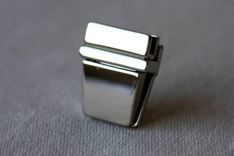 Steckschloss - Taschenverschluss gl&auml;nzend 206 - Bild: a1