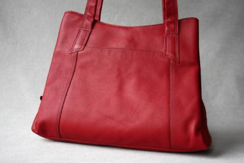 Mywalit Leder 3-Compartment Shopper Rot 680-25