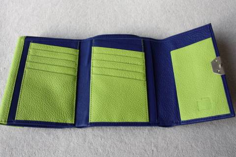 Olbrish b - Portemonnaie 65009 Blau-Neongr&uuml;n - Bild: a1