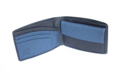 Top View das Große - Portemonnaies - Olbrish b schwarz blau